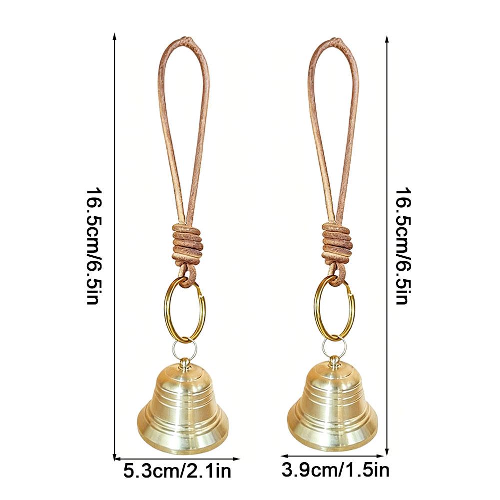 Brass Wind Chime Pendant Copper Door Car Hanging Bell Ornament Craft Decoration For Mantelpieces or Christmas Trees
