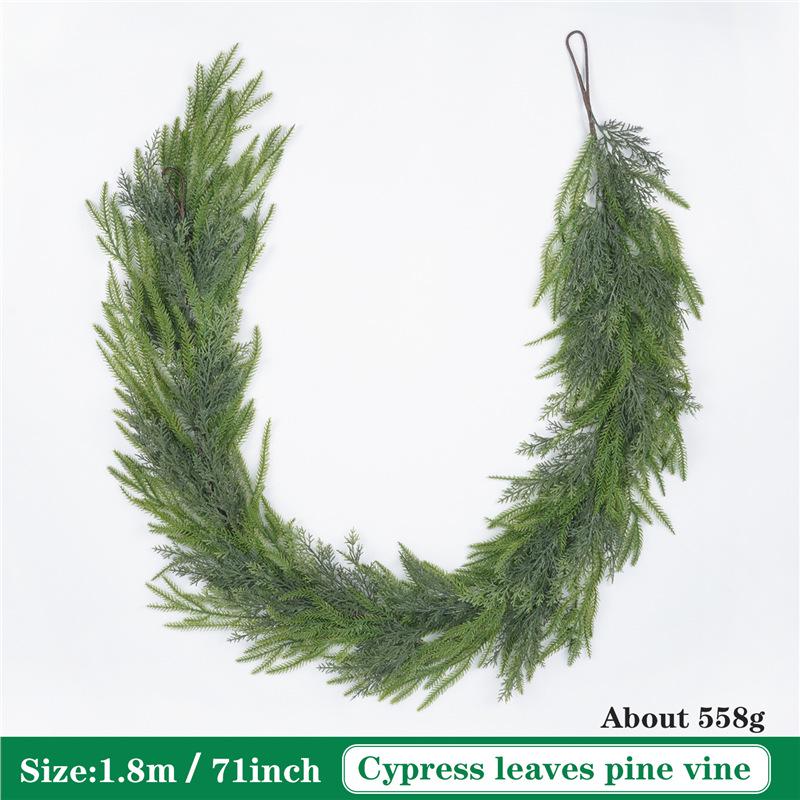 Norfolk Cypress Leaf Vine Christmas Decoration Wreath