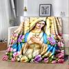 New Arrive! Christian Religious Lovers Blanket for Bed Bedroom Sofa Picnic, Blanket for Cover Outdoor Leisure Nap, All Seasons