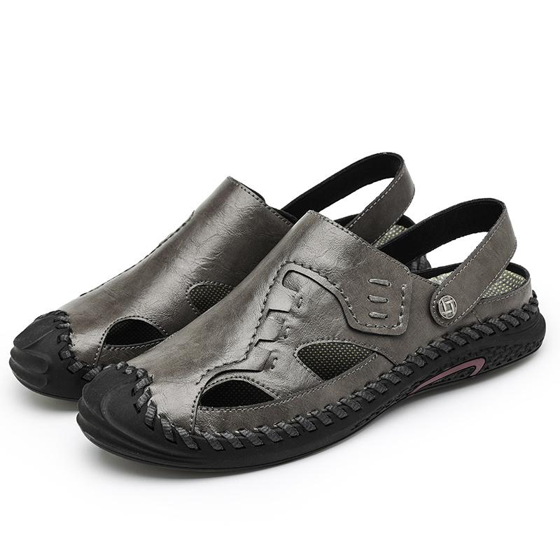 Fashion Brand Mens Sandals Summer Breathable Mesh Sandals Men Outdoor Casual Lightweight Beach Sandals Fashion Men Shoes Big Size 38-46