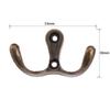 8 Sets Double Head Hooks Wall Mounted Hanger Furniture Fittings Antique Coat/Key/Bag/Towel/Hat Holder Bathroom Kitchen + Screws