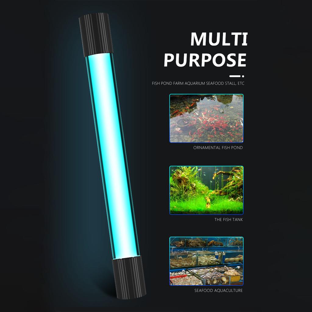 Aquarium Clean Light Submersible Explosion Proof UV Fish   Lamp for Home