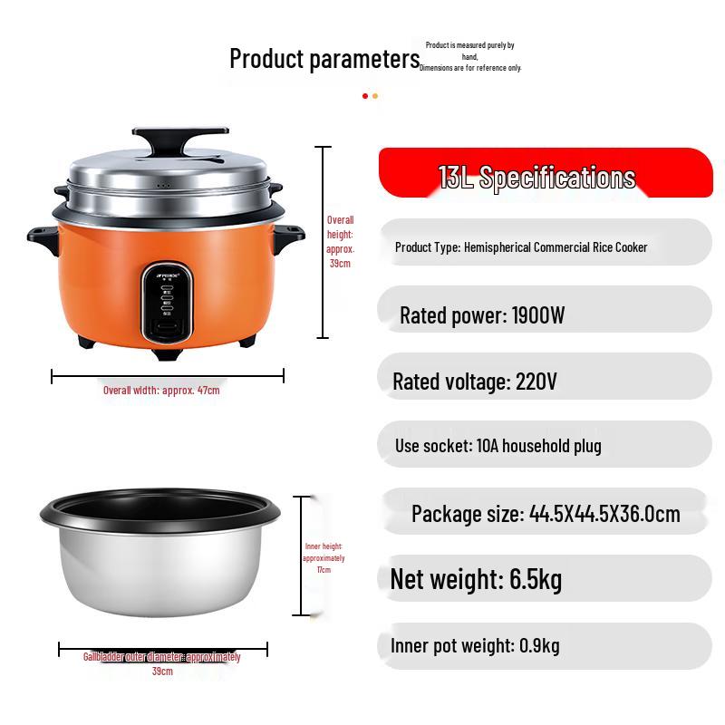 PESKOE Commercial Heavy-Duty Electric Rice Cooker
