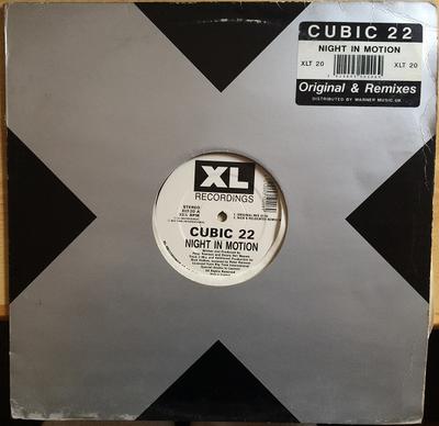 12inch Record CUBIC 22 - Night In Motion XLT20,XLT20 XL Recordings 1991 UK Dance & Electronica Used