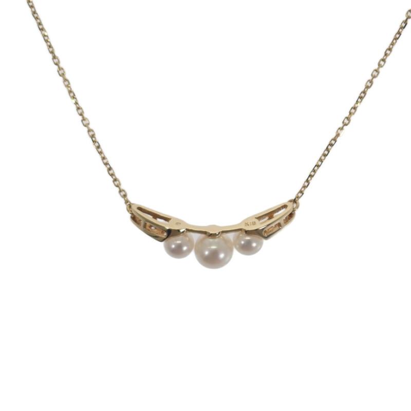 MIKIMOTO Colar Ouro Amarelo K18/Pérola Akoya Mulheres