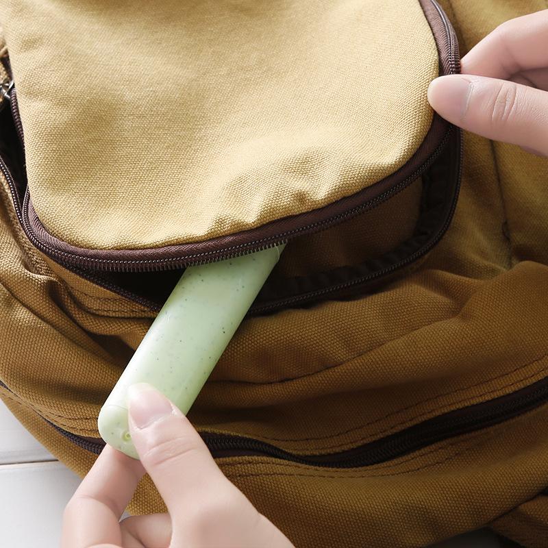 Travel Portable Toiletry Scrub Toothbrush Storage Box Wheat Straw Dental Kit Box