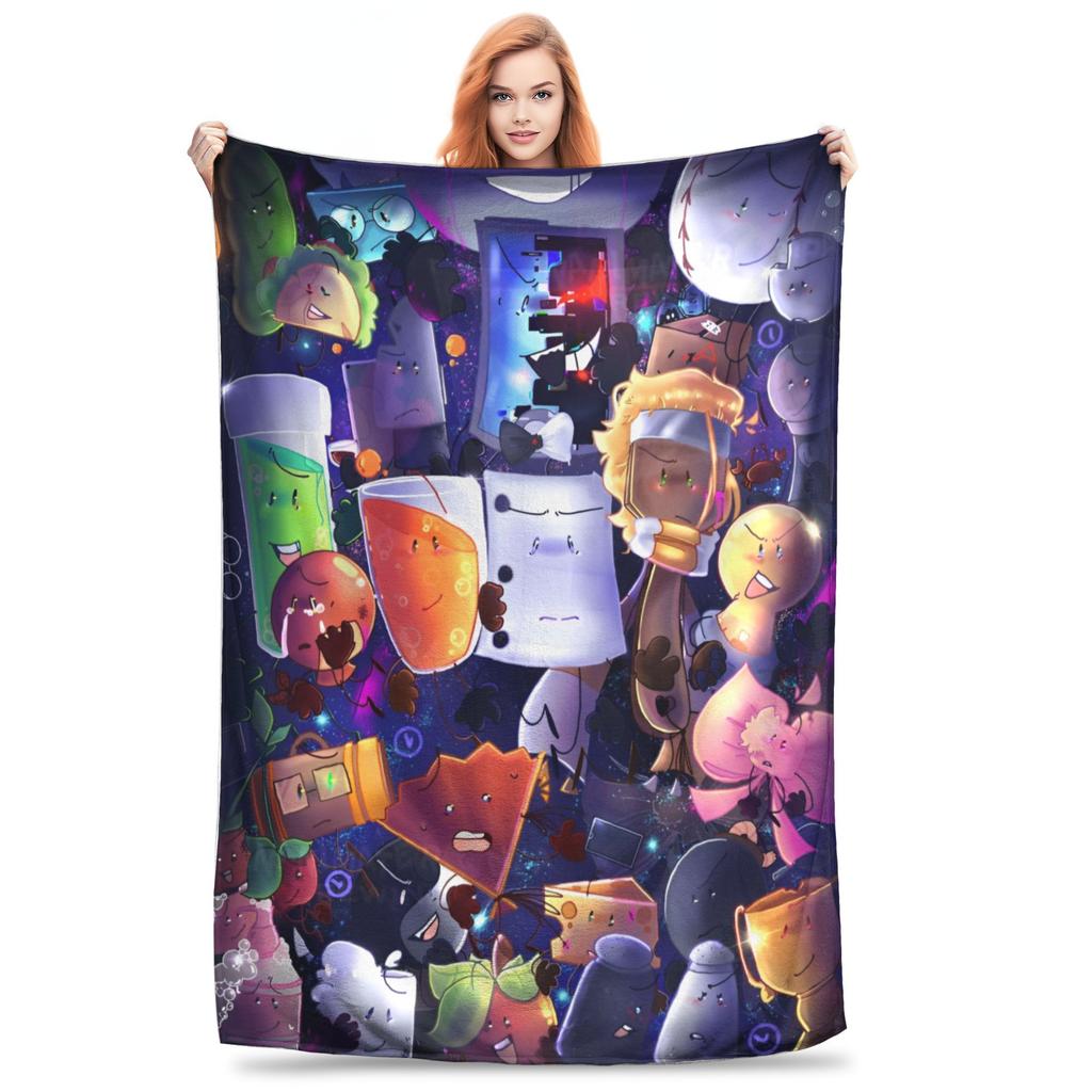 BFDI Battle for Dream Island Inanimate Blanket Multiple Sizes Super Soft Cozy  Throw Blankets for Sofa Couch and Bed