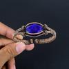 Blue Sapphire Bracelet, Handmade Gemstone Bracelet, 999 Copper Wire Wrapped Antique Jewelry, For Engagement Gift