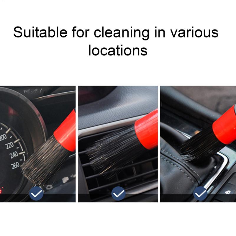 Nowy Zestaw 5 sztuk Pędzli do Czyszczenia i Detailingu Samochodu Pędzle do Detailingu Wnętrza Samochodu Do Czyszczenia Kół Desek Rozdzielczych Kratek Wentylacyjnych