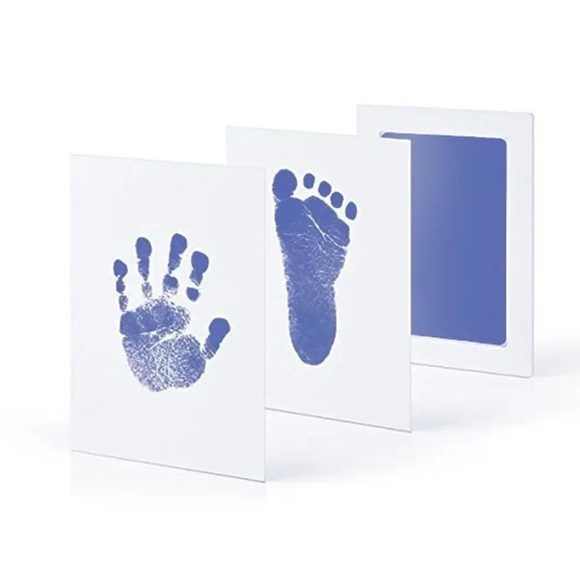 

2 Set Baby Handprint Footprints Ink Pads Safe Non-toxic No-Touch Skin Inkless Inkpad Kits Pet Cat Dog Paw Prints Souvenirs Gifts