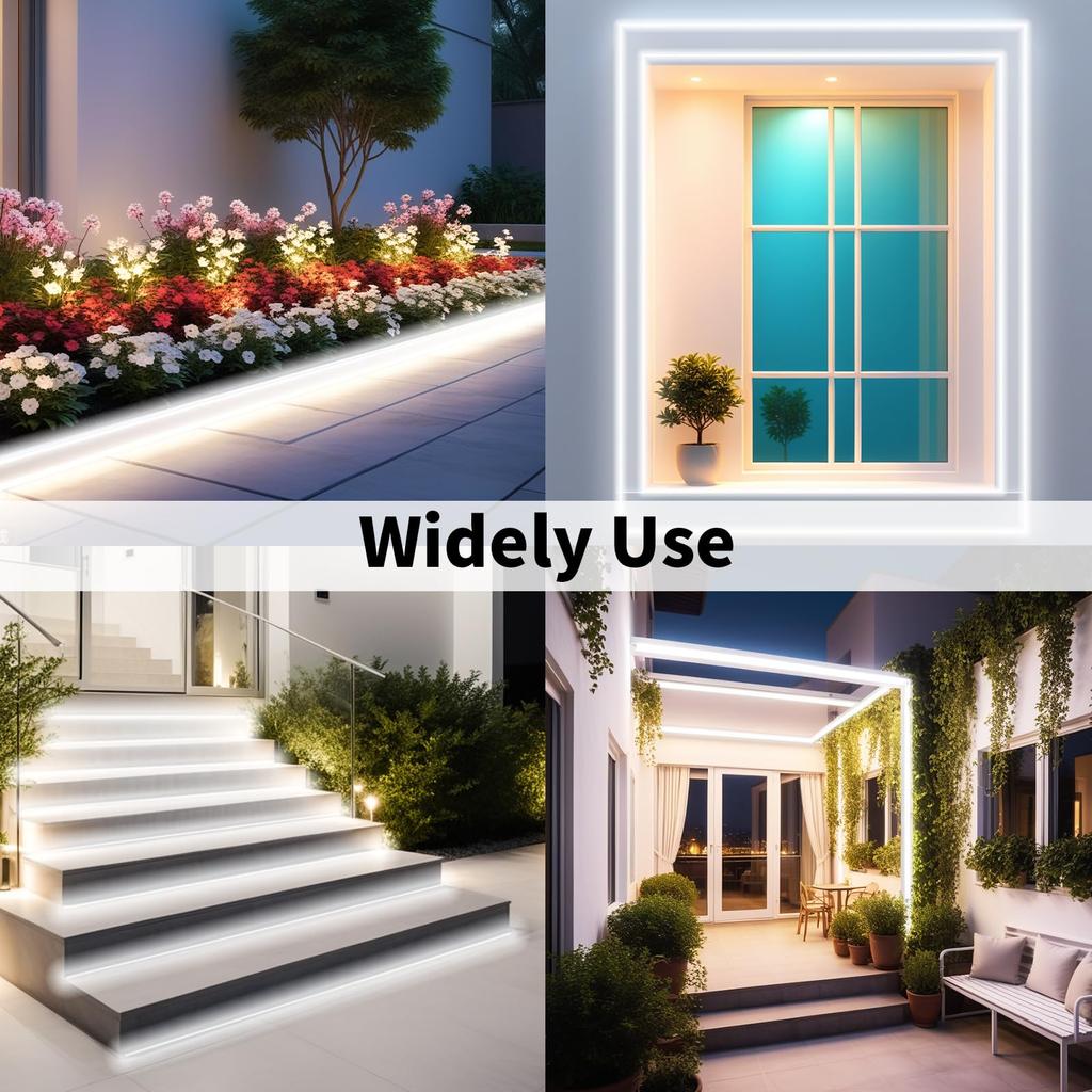 iNextStation High Brightness LED Tape IP65 Indirect Soft Easy To Daylight LED Neon Ft DIY Light, Dimmable, Waterproof, Lighting, Light, Bend, Color,
