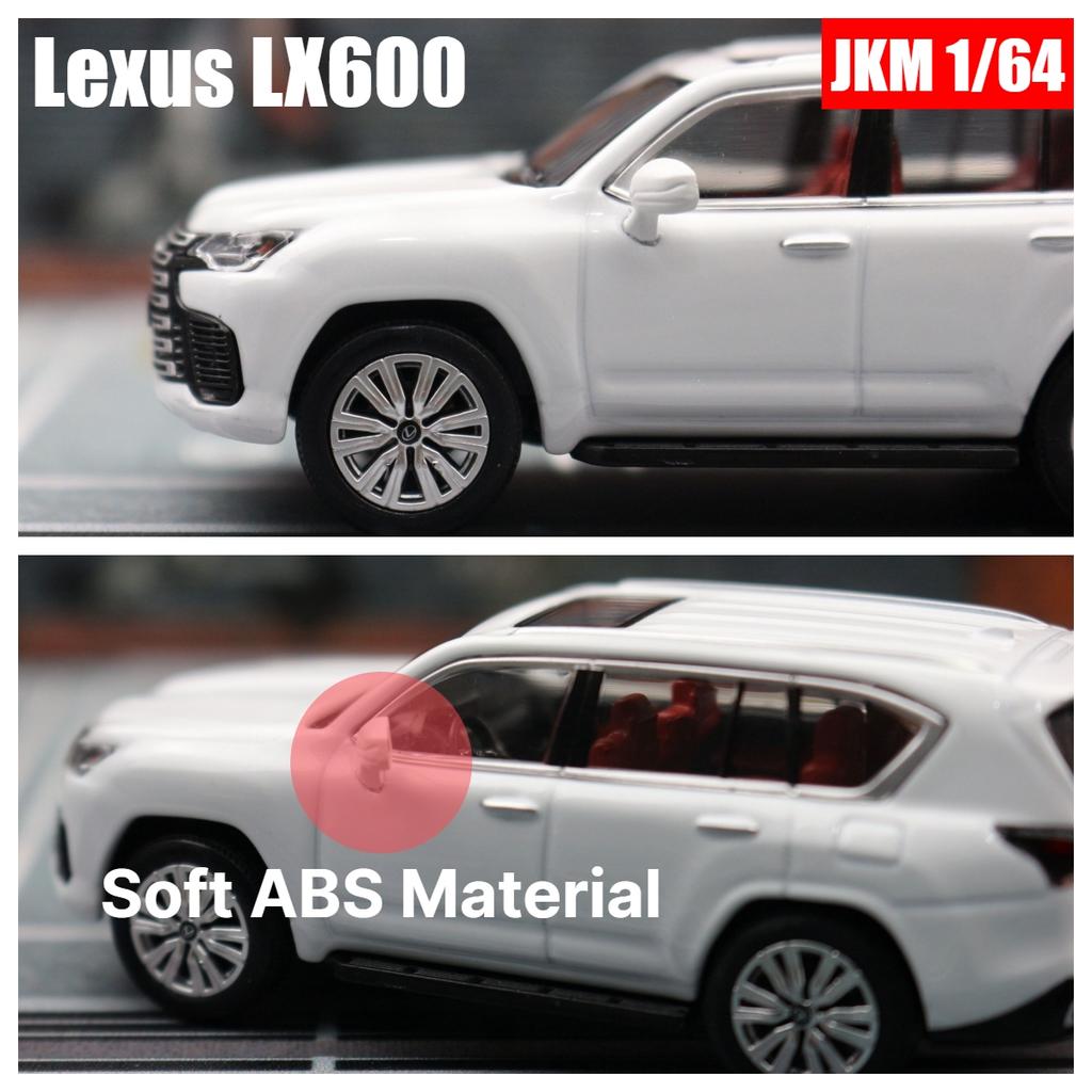 1/64 Lexus LX600 Miniaturmodell JKM Premium SUV Spielzeugauto Fahrzeug Freilaufräder Druckguss Zinklegierung Metall Sammlung Geschenk