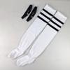 1 [Air Plus Size Womens Thigh High Socks For Thick Thighs- Extra Long Striped Thick Over The Knee Socks- Leg Warmer Boot Socks