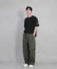 Seinteukeulu Front-Cutting Detail Ex Wide Pants Cde-371 Khaki