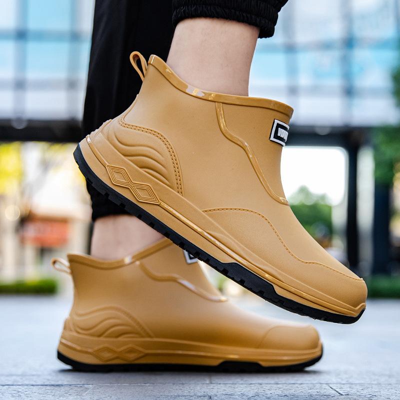Urban Chelsea Classic Black Rain Boots Rider Rain Shoes Rubber Shoes Express Commuter Shoes Fishing Shoes Non-slip Water Shoes