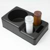 Large Car Cup Holder Tray with Non-Slip Base Universal Truck Boat Water Bottle Organizer Extended Console Universal Sofa Storage Box for Phone Snacks