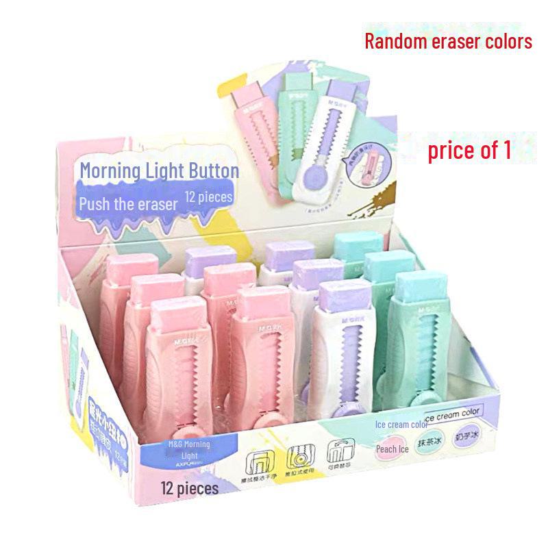Morning Light Retractable Art Eraser - Smudge-Free, Non-Crumb Pencil Eraser