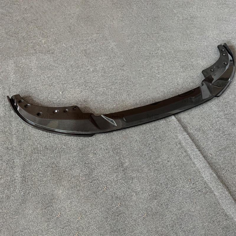 BMW 4 Series G22/G23/G26 Coupe Front Lip Spoiler - 3D Style Carbon Fiber Pattern Splitter