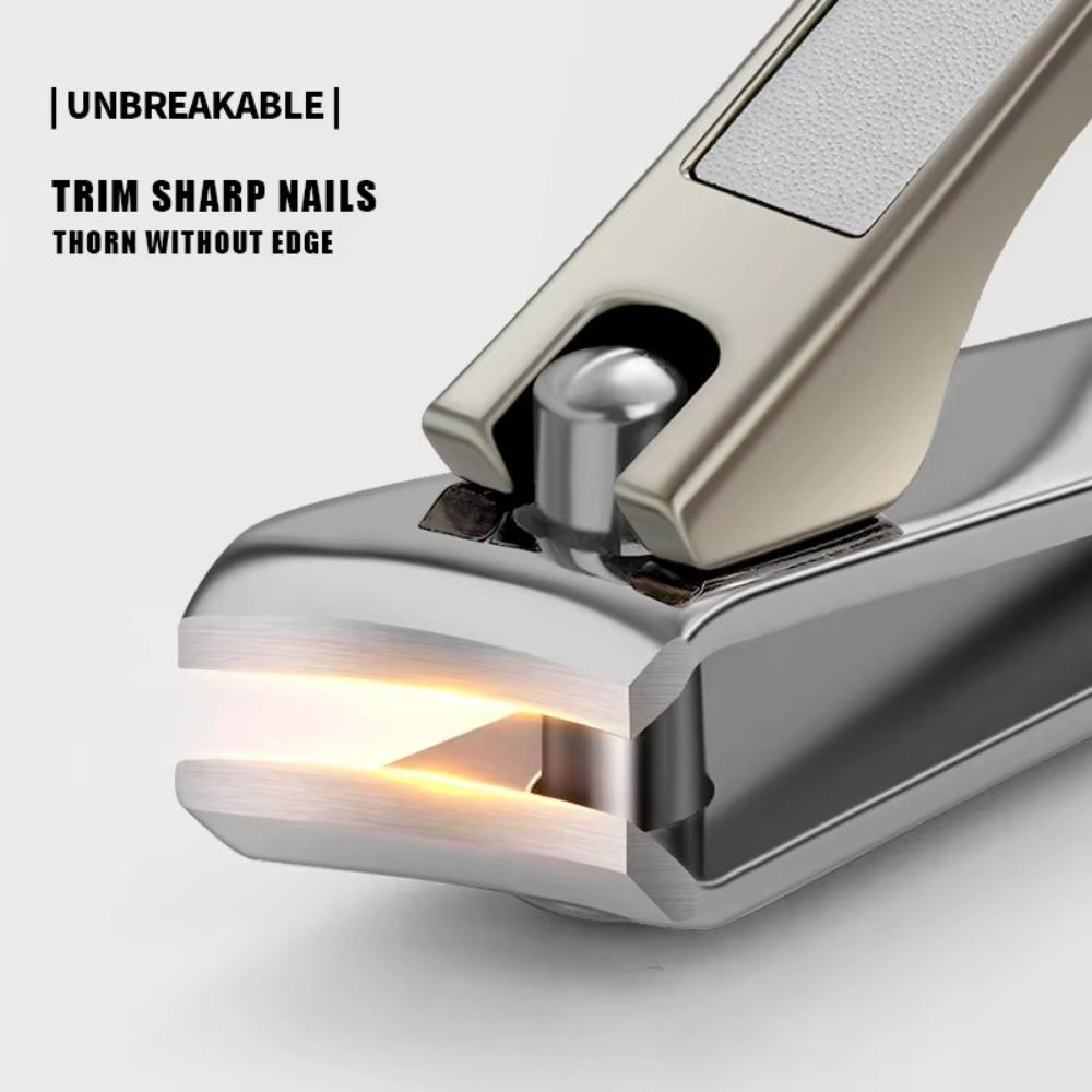 Anti-splash Large Diagonal Nail Clippers Large Opening Alloy Nail Manicure Tools Diagonal Pliers Pedicure Tools Thick Hard Nail