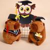 Afstudeercadeau Knuffeldier Pluche Speelgoed Capybara Beer Hond Zacht Speelgoed Schattige Pluche Uil Met Afstudeerjurk Doctoraalmuts