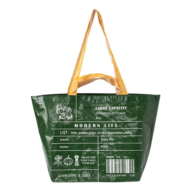 Nordic Eco-friendly Waterproof Tote: Large Capacity Grocery & Outdoor Shopping Bag