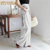 Pantaloni e capris con stampa tinta unita casual alla moda da donna