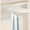 10 peças/conjunto Cabides Abertos para Calças, Cabides de Barra Única para Calças/Calças Sociais, Cabide de Calça Semi-aberto Economizador de Espaço para Jeans
