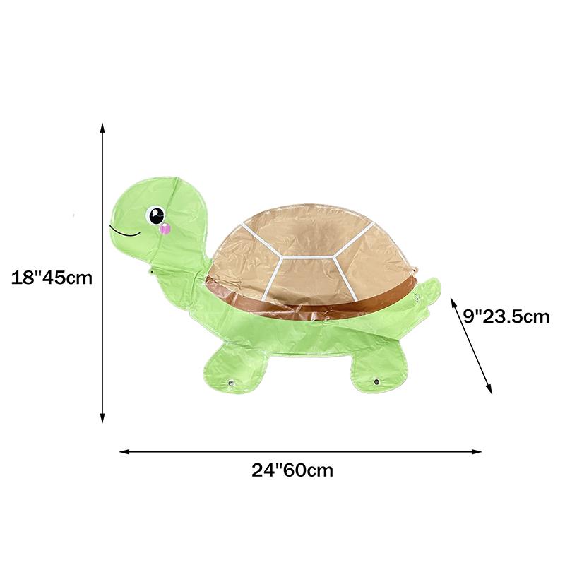 4D Cartoon Foil Balloons Elephant Stand Walking Balloon With Wheel For Kids Birthday Party Decoration Baby Shower