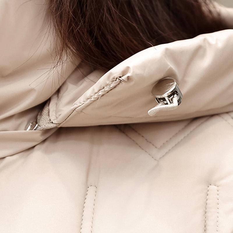 Fashion Middle Age Women's Winter Parka Hooded Casual Warm Long Coats Thick Women Jackets