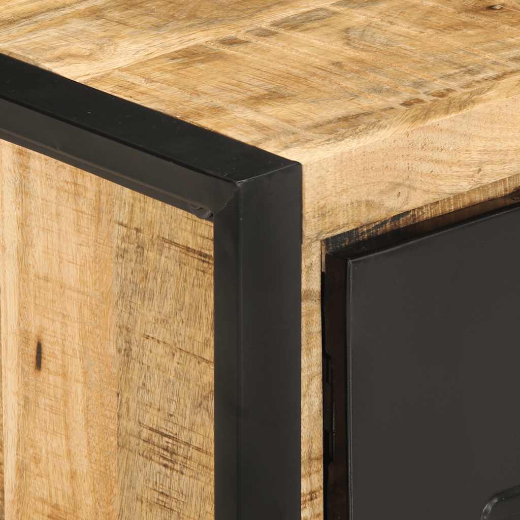  Coffee Table, 90x50x36 Cm, Rough Solid Mango Wood