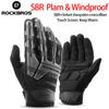 ROCKBROS Cycling Gloves Thermal Autumn Winter Gloves Windproof SBR Touch Screen Bike Gloves Full Finger Shockproof Sport Gloves 6