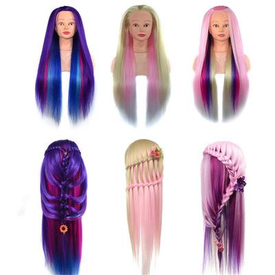 Rondaful Wigs Training Mannequin Head Hair Braiding Model Makeup
