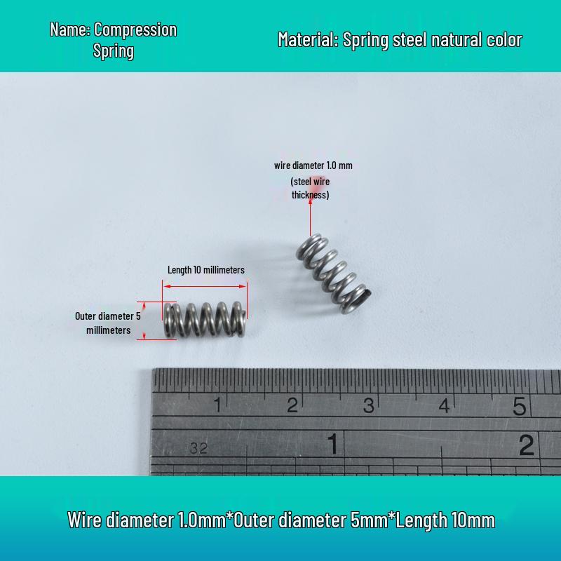 

Пружина из стальной проволоки: 1.0 OD, 5-12мм Компрессия для Туалетов и Механического Декора