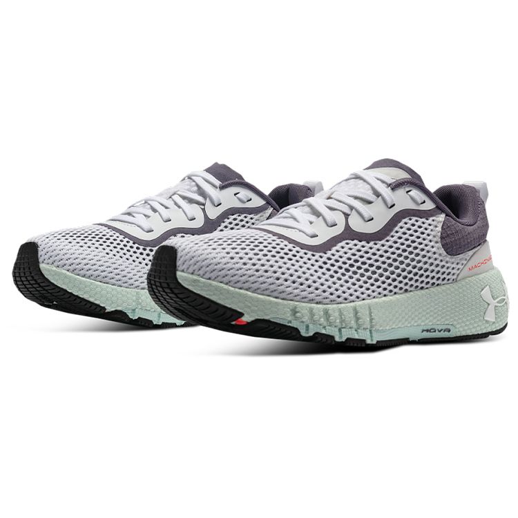 Under Armour HOVR Machina 2 SE Fabric Sports Low-Top Lifestyle Shoes Women sneaker Gray Green 3024741-108