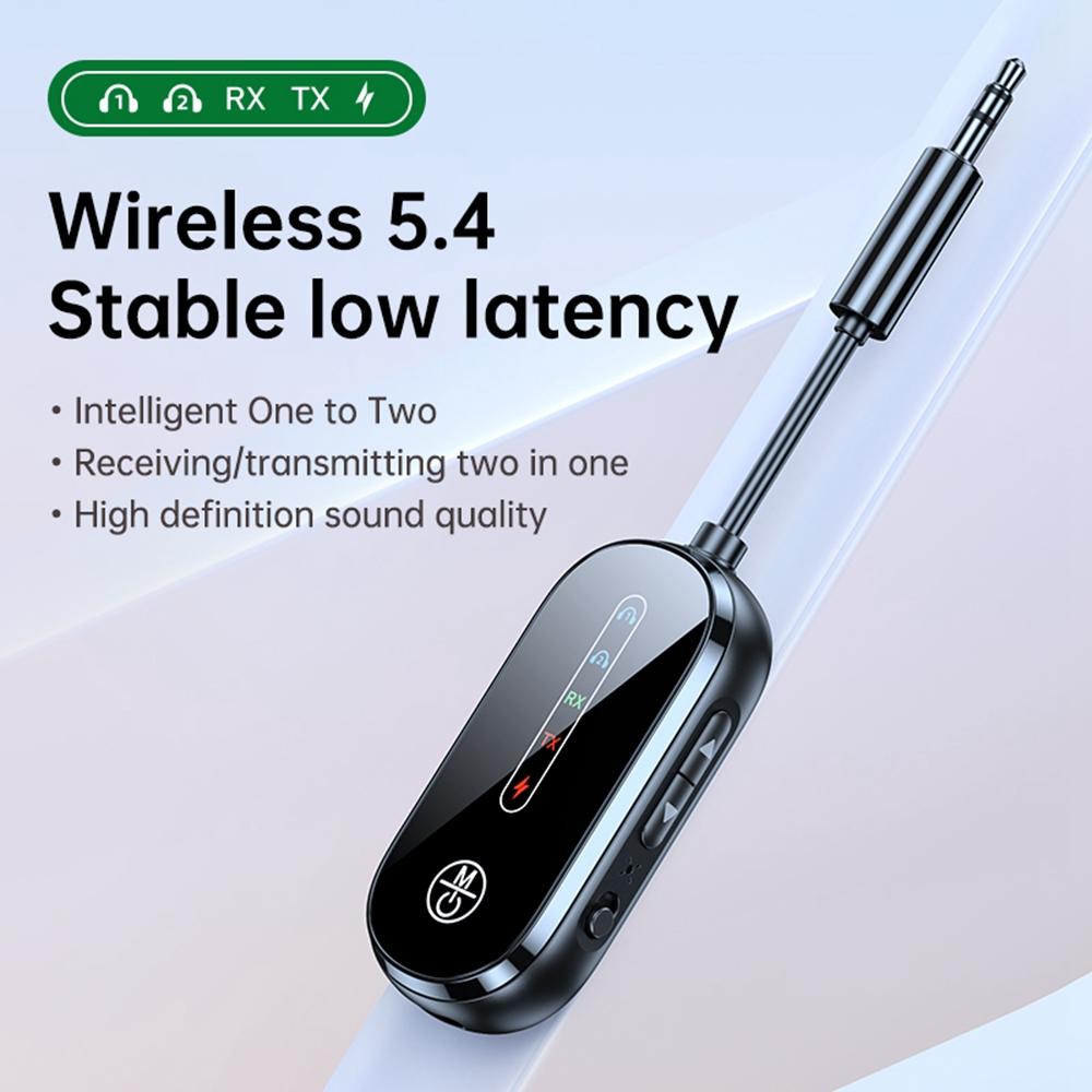 

C83PRO 3.5mm AUX Adapter Bluetooth-compatible 5.4 Transmitter Receiver for Connecting 2 Wireless Devices Type A