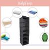 Japanese Style Foldable Non-woven Fabric Hanging Bag For Wardrobe Storage