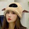 Soft Winter Bucket Hat Fleece Lined Fluffy Costume Hat Fashion Cosplay Party Hat  for Women
