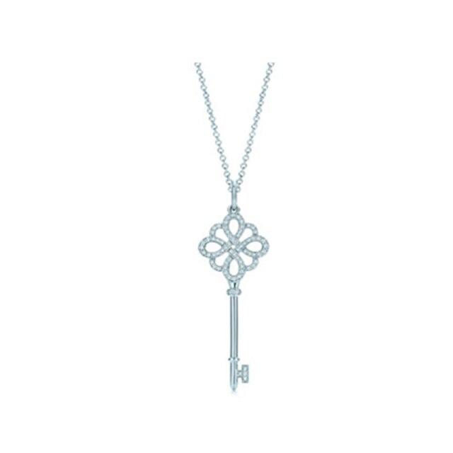 Original Brand Girl Necklace 925 Jewelry Sterling Silver Necklace Ladies Chain Key Short Necklace Pendant