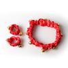1 Set Cute Adjustable Day Dog and Cat Collar Necklace with Bell Pet accessories Party Set Decoration