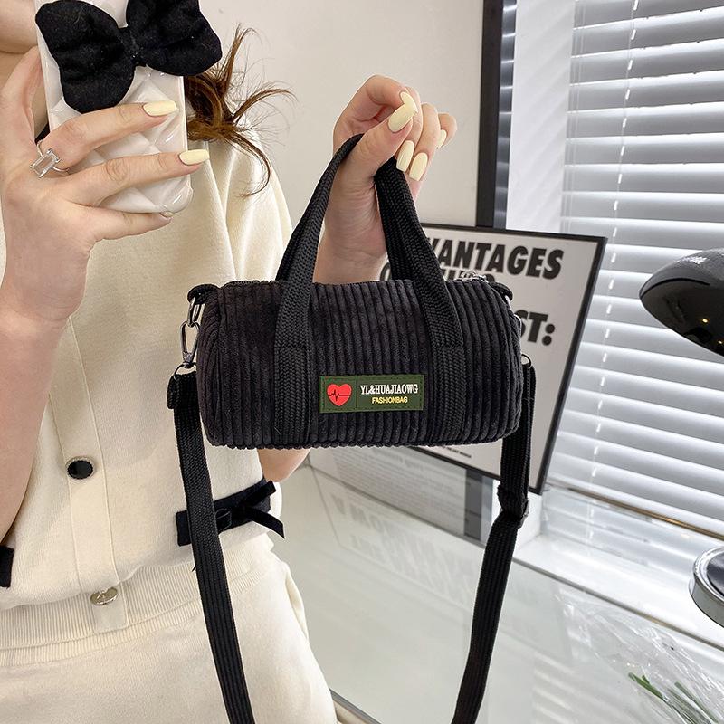 Women's Bag New Corduroy Handbag Sweet Fashion Shoulder Messenger Bag