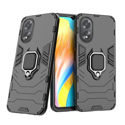 For OPPO A1 A98 F23 5G Back Cover Phone Case Shockproof Armor Anti-Fall Metal Ring Holder Magnetic Protect Funda Coque Cases
