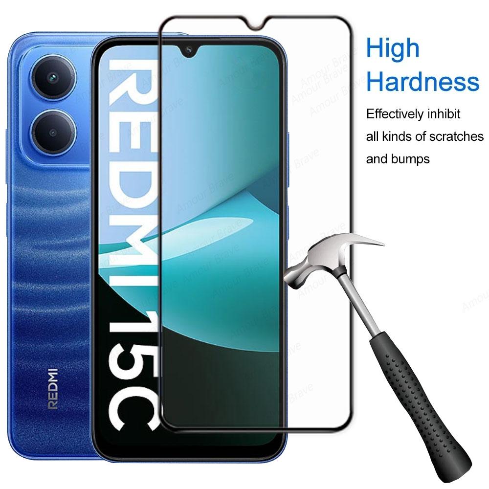 5 STÜCK Gehärtetes Glas für Xiaomi Redmi 15C 14C 13C 12C 15 13 12 Turbo 4 Displayschutzfolie auf Redmi K80 K70 Ultra K60 Pro A5 A3