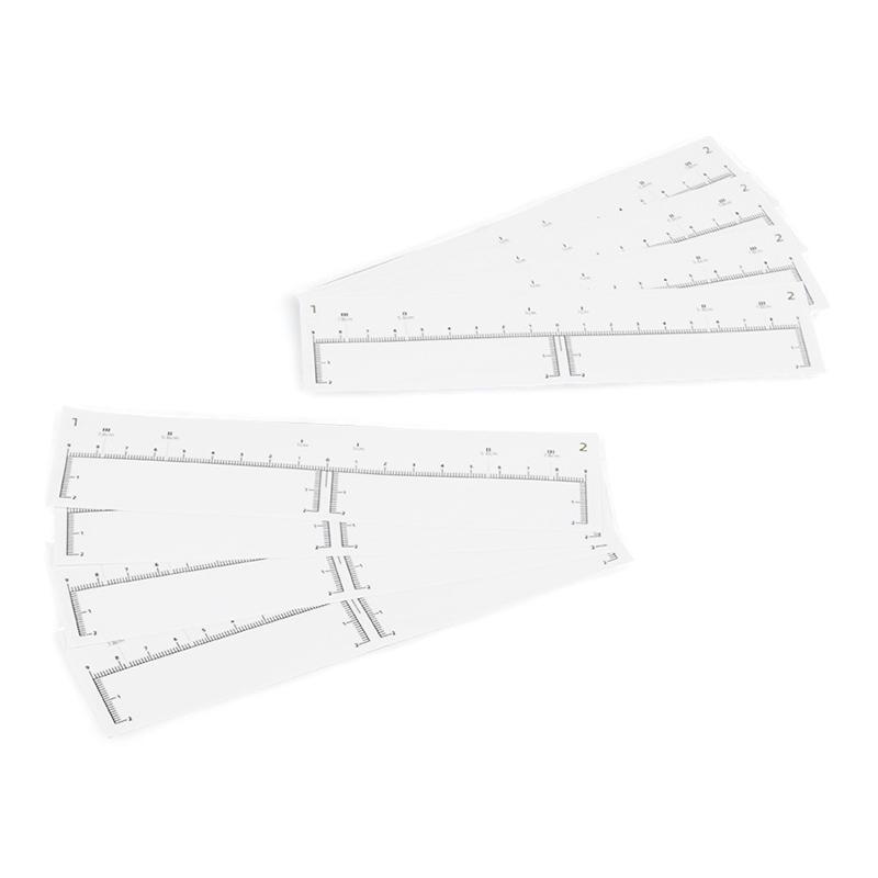 10/20/50 Stück Einweg-Augenbrauenlineal Selbstklebender Aufkleber Microblading Tattoo Positionsmarkierung Schablonen Professionelles Make-up-Werkzeug