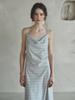 Lenina Labetti Check Long Sleeveless Dress_Gray Check