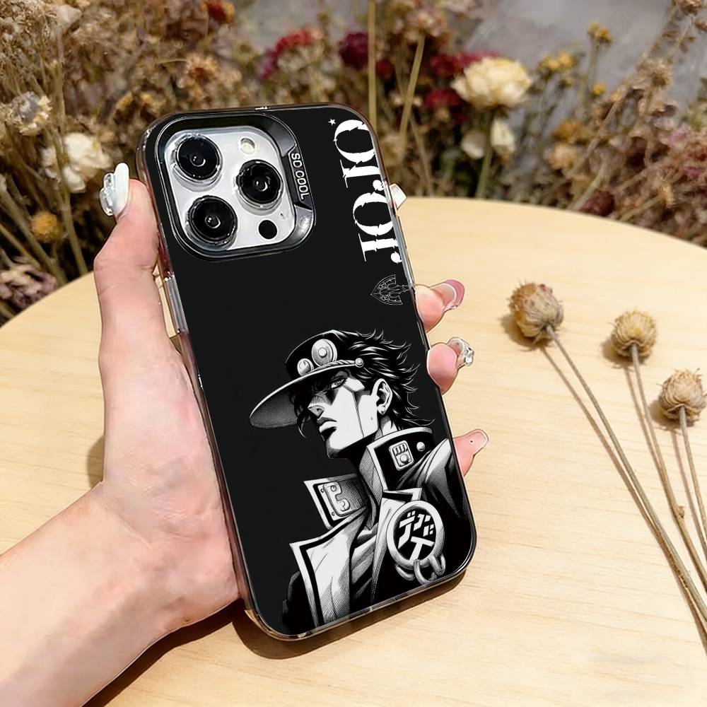 

Чехол для телефона JoJo s Bizarre Adventure для iPhone 17,16,15,14,13,12,11 Plus,Pro Max,XS, Цветной Серебристый Черный Чехол iPhone17Pro