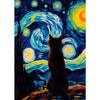 Owl Panda Raccoon Cow Tiger Cat Duck Starry Night Van Gogh Canvas Painting Abstract Posters Print Wall Art Pictures Home Decor