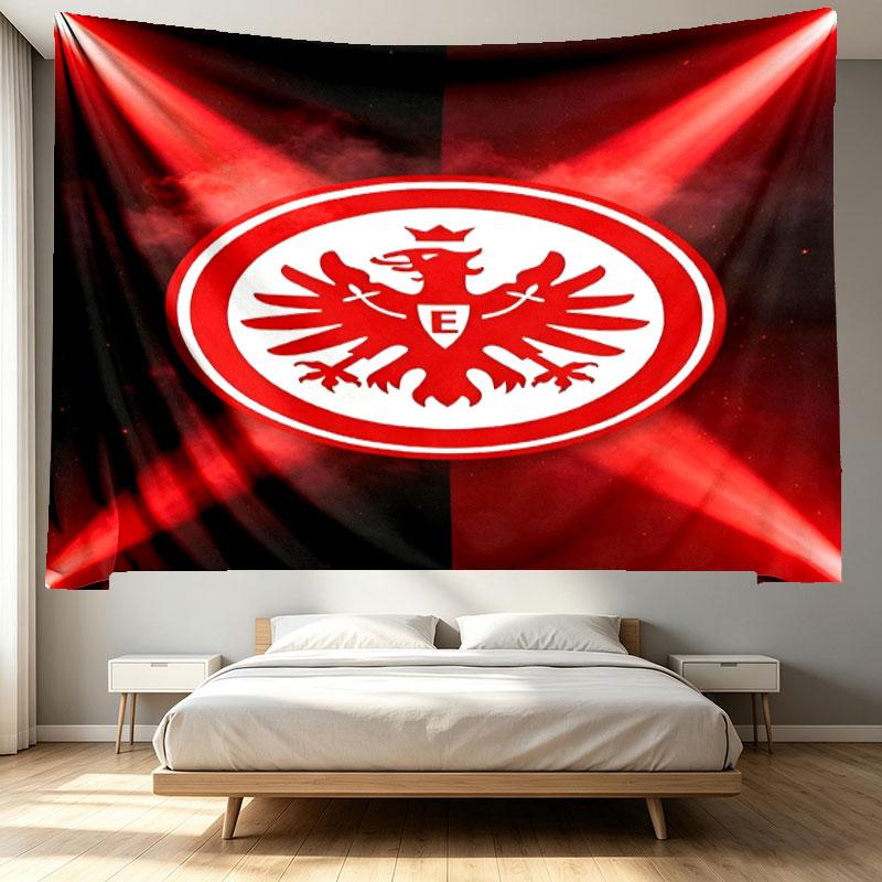 Eintracht Frankfurt Print Tapestry - Portable Wall Decor Cloth, for Home, Dorm, Travel, Bedroom, Living Room - Ideal Birthday Housewarming Gift