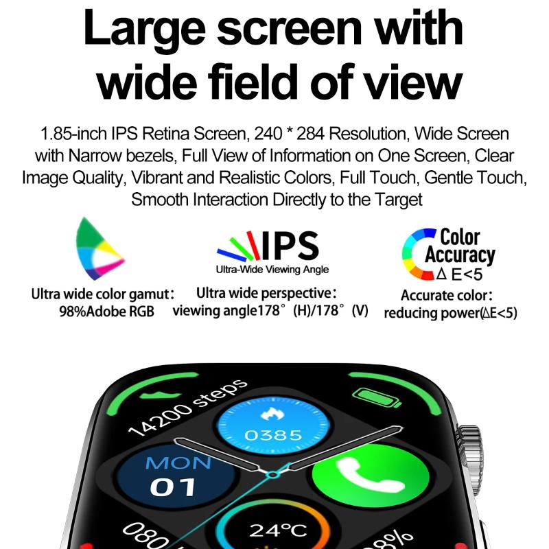 2025 Nové chytré hodinky pro zdraví krevního tlaku s NFC Muži 24hodinový srdeční tep Bluetooth hovory AI Diagnostika Chytré hodinky pro IOS Android