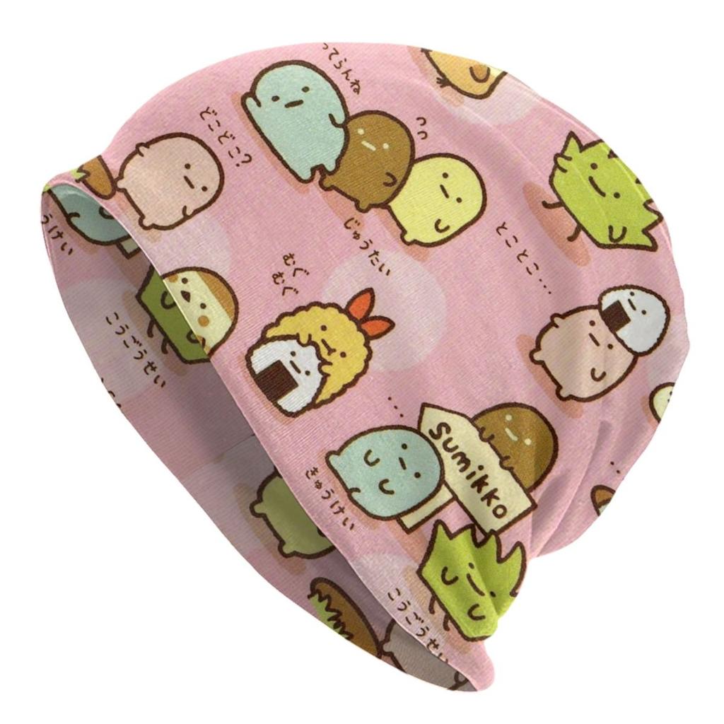 Unisex Winter Warm Bonnet Homme Knitting Hats Fashion Sumikko Gurashi Japanese Cartoon Beanie Cap Anime Game Beanies Caps For