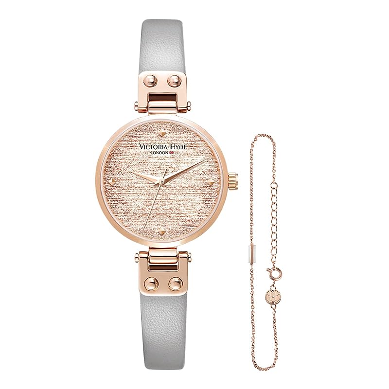 

[VICTORIA HYDE] ladies watch bracelet set Fashionable fashion clock Smaller Japanese quartz Daily waterproof woman Popularity present